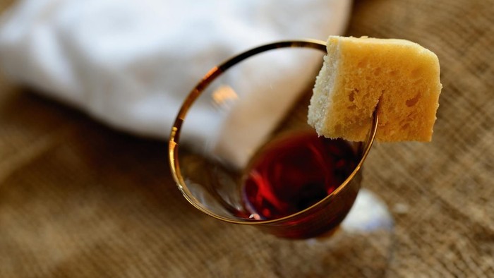 Agape, Brot und Wein