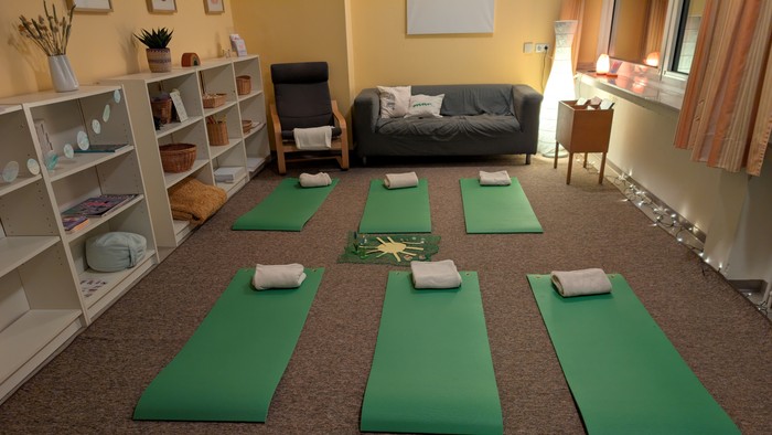 Yoga-Raum für den Kindergarten in der ehemaligen Kinderbücherei