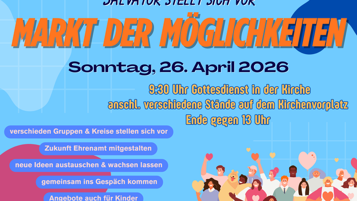 Plakat für eine Gemeinschaftsveranstaltung: **