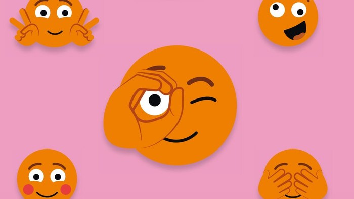 Verschiedene Emojis vor Berliner Skyline, Datum: 24. Mai 2017