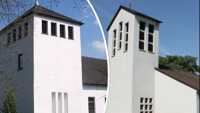 Foto-Collage Kirche in Seppenrade und in Nordkirchen