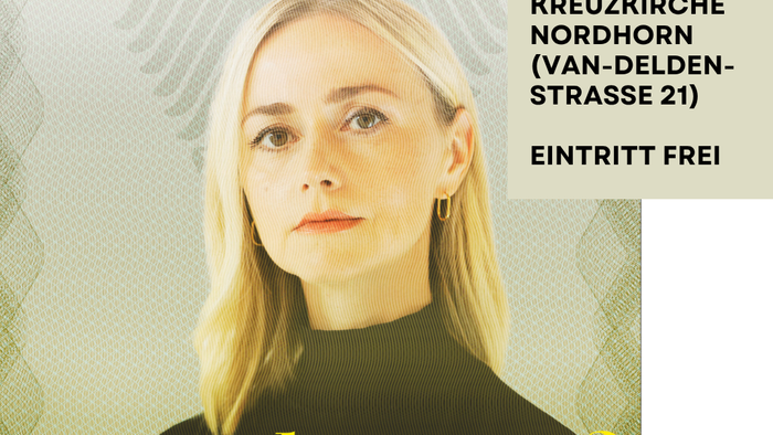 Plakat zur Lesung und Diskussion mit Ira Peter über die deutsche Sprache und die russlanddeutschen Beziehungen am 3. Mai 2026.