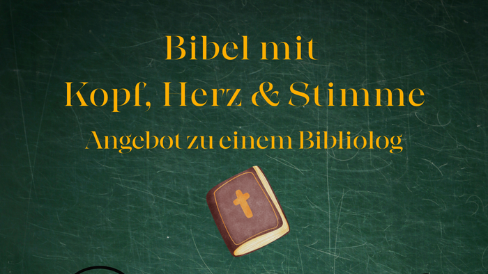Plakat für eine Bibelstudienveranstaltung, die Geist, Herz und Stimme verbindet – am 17. Juni 2026 in Kirchhain.
