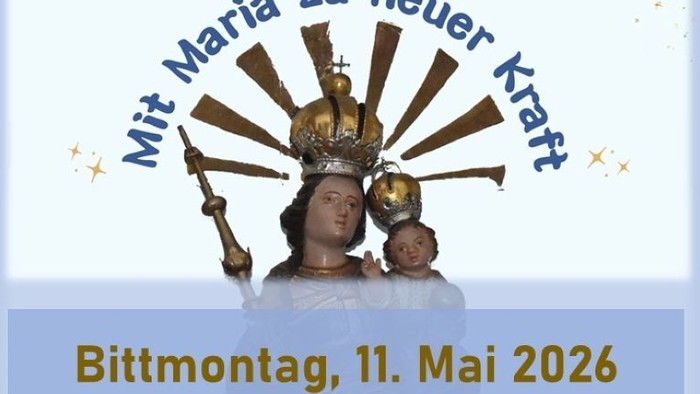 **Plakatankündigung für eine Marienprozession 2026 im Fuldaer Land mit Details zu den Aktivitäten am 11. Mai.**