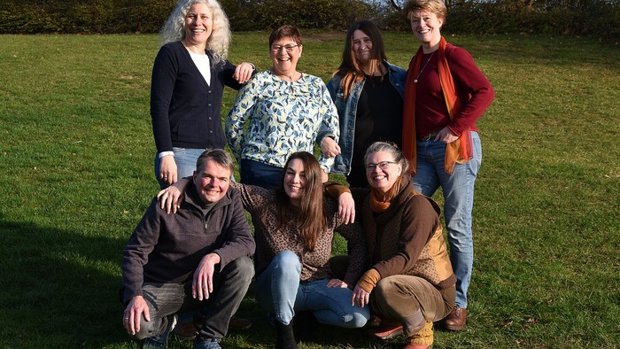  Von links: Dorothee Kalisch, Lars Karrasch, Kathrin Arlt, Rona Stellmann, Marion Nolting, Constanze Gäthje, Kirsten Gesemann. Foto: Anja Ricke. 