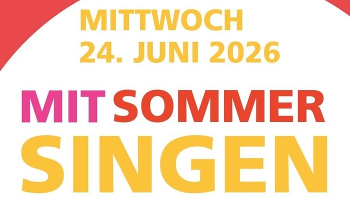 Plakat zum MItSommerSingen