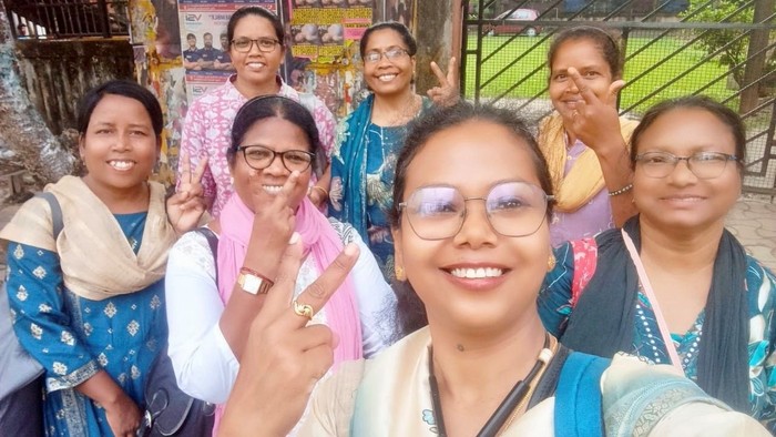 Pfarrerinnen aus Indien freuen sich auf ihren Besuch in Deutschland.