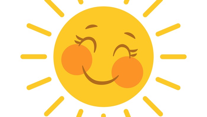 Sonne mit Gesicht