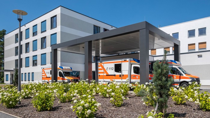 Ansicht des Krankenhauses Ludwigsfelde