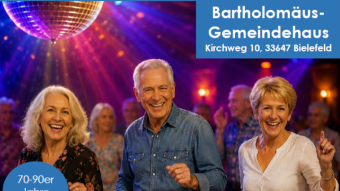 Plakat für eine Disco-Veranstaltung **