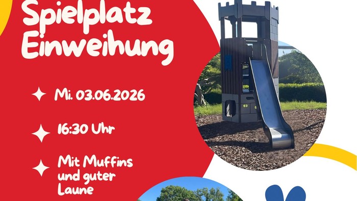 Spielplatz Einweihung