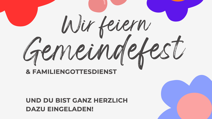 Ein paar Blumen am Rand.