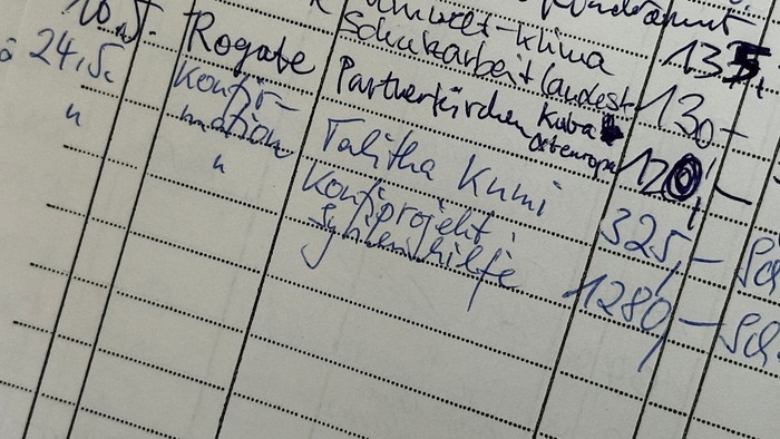 Auszug Kollektenbuch