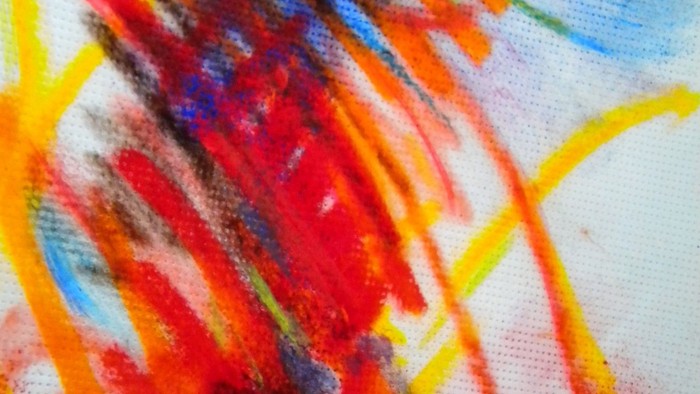 breite bunte Streifen