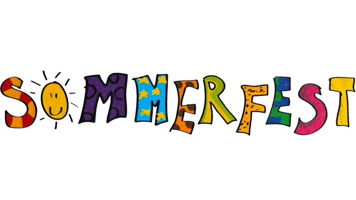 Bunte, verspielte Texte, die den Sommer mit einem festlichen, sonnenbezogenen Design feiern.