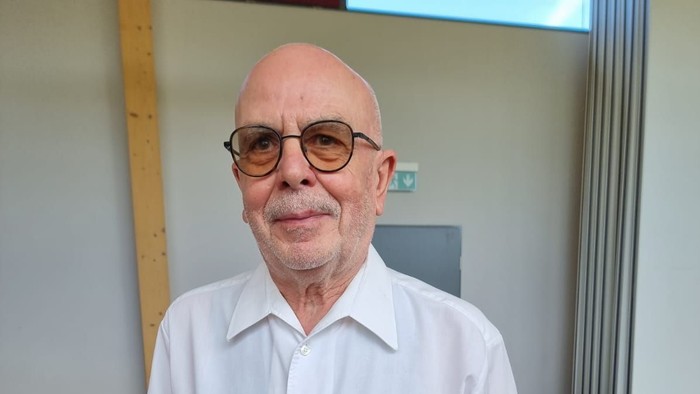 Kirchendiener Peter Knäbel bei seiner Verabschiedung