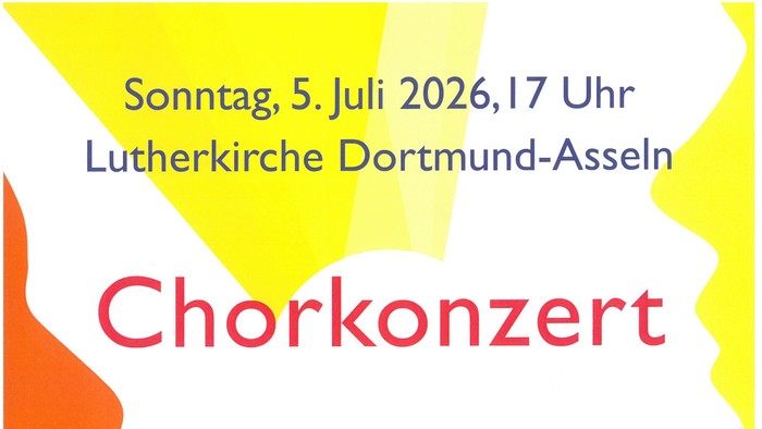 Chorkonzert-Plakat für romantische Musik von Mendelssohn Bartholdy, Rheinberger und Amy Beach am 5. Juli 2026.