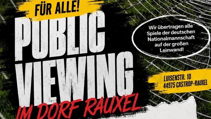 Plakat Public Viewing