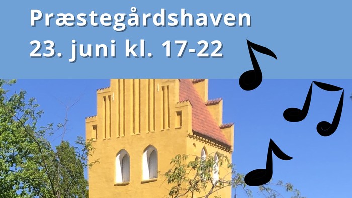 Sankthansfest på Præstegårdshaven med musik, bål, jazz og fællesspisning