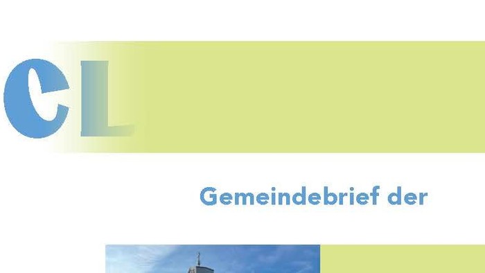 Gemeinde-Newsletter-Titel mit drei Kirchengemeinden in Köln, inklusive Veranstaltungsdetails und Terminen.