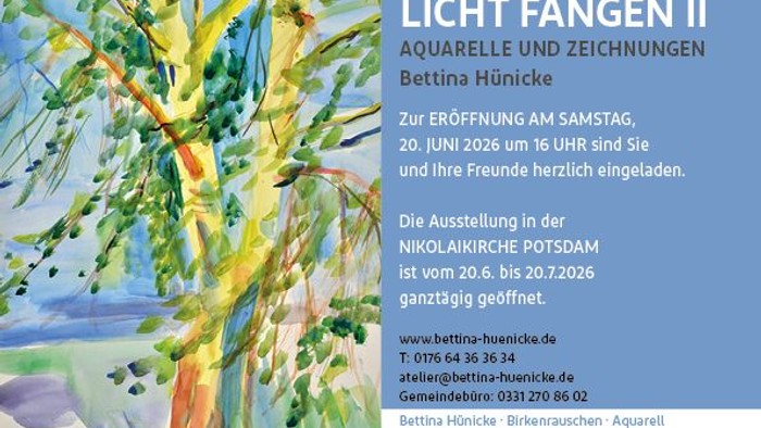 Plakat zur Kunstausstellung **