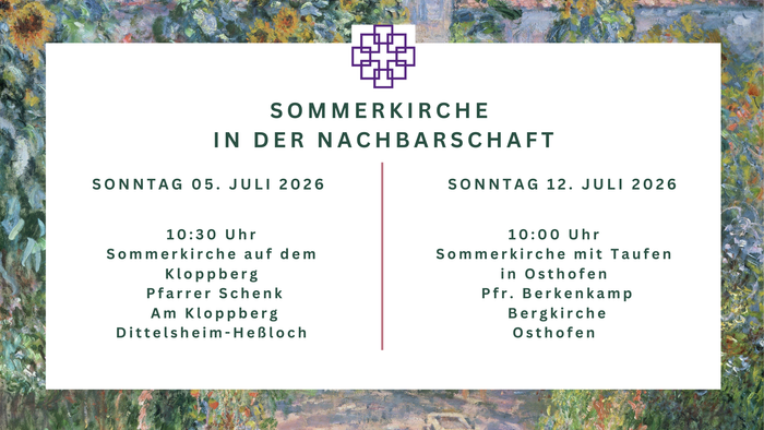 Sommerkirche Plakat