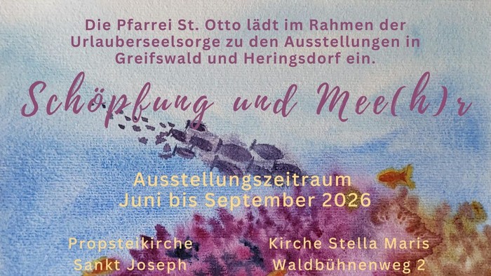 Ausstellungsplakat mit Farbimpressionen