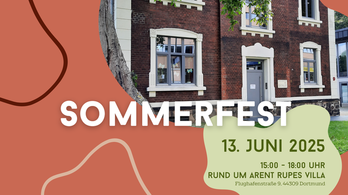 Sommerfest am 13. Juni 2025 von 15:00 bis 18:00 Uhr im Arent Rupes Villa