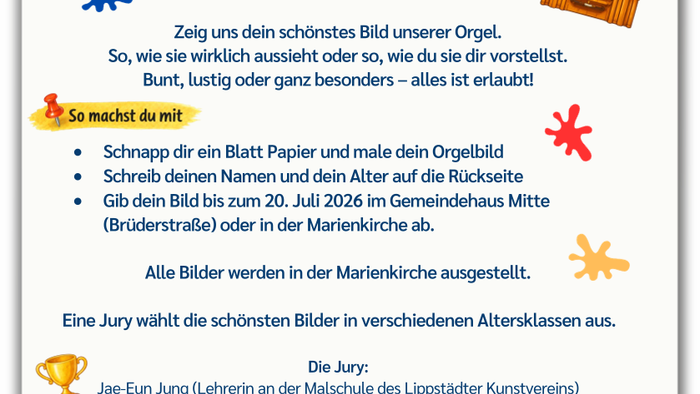 Wer malt das schönste Orgelbild?