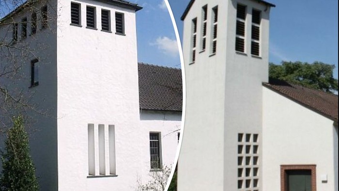 Foto-Collage Kirche in Seppenrade und in Nordkirchen