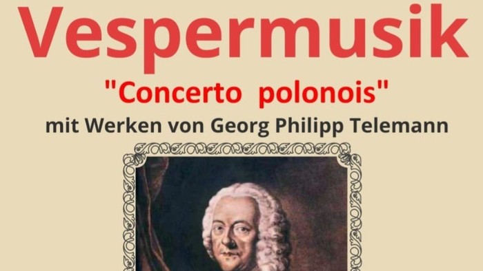 Werbeplakat für die Vespermusik des Kammermusikkreises am 12.07.26