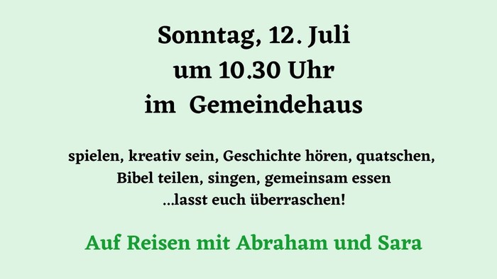 Ü-Kirche für die ganze Gemeinde