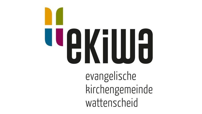 EKIWA-Logo. Schriftzug: EKIWA. Evangelische Kirchengemeinde Wattenscheid.