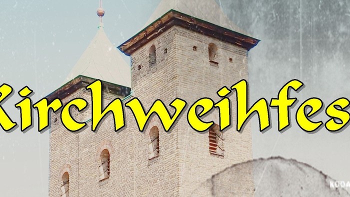 Das Bild zeigt den Kirschweihfest-Schlossaufkleber