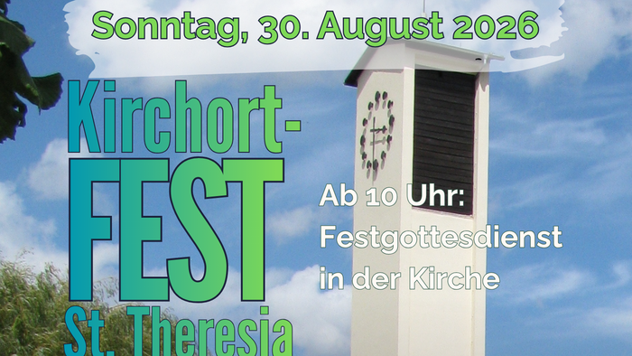 Kirchenturm St. Theresia und Deko