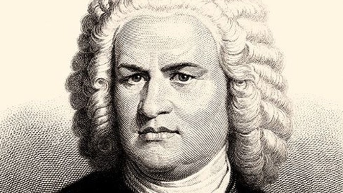 Bildnis (Kupferstich) von Johann Sebastian Bach