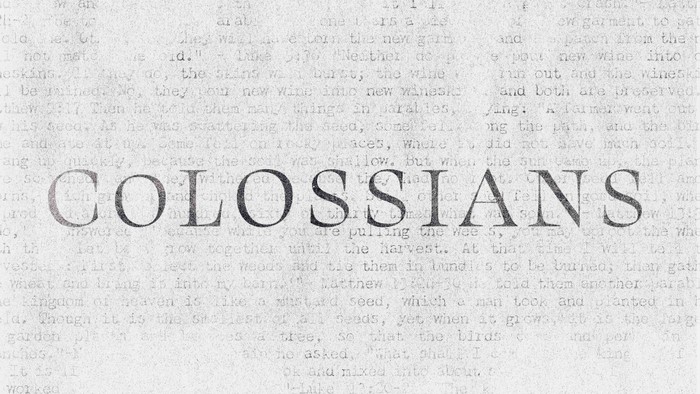 Black-and-white text overlay with the word 