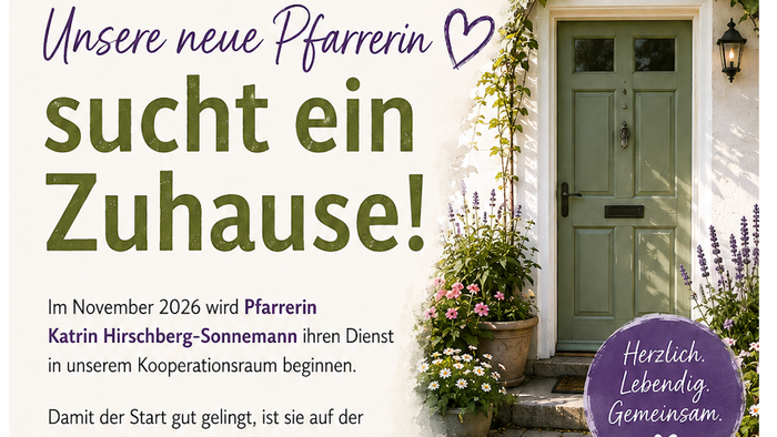 Pfarrerin sucht ein neues Zuhause