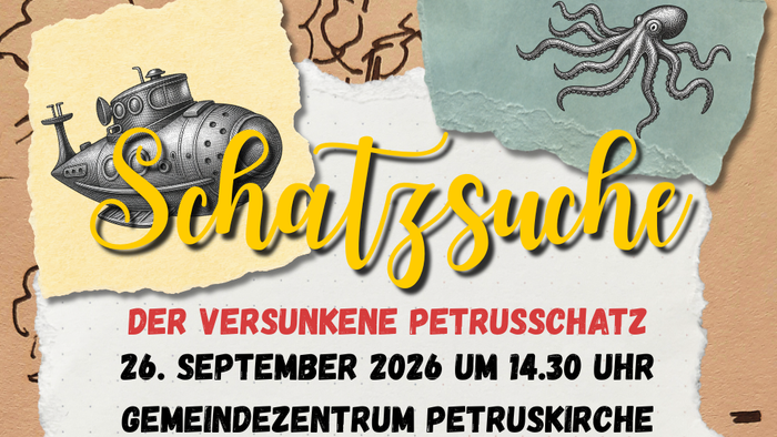 „Eine Schatzsuche für Familien in Barmen zum Thema versunkenes Atlantis am 26. September 2026.“