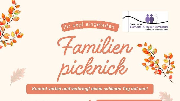 Einladung zum Familienpicknick am 13. September in Alfter
