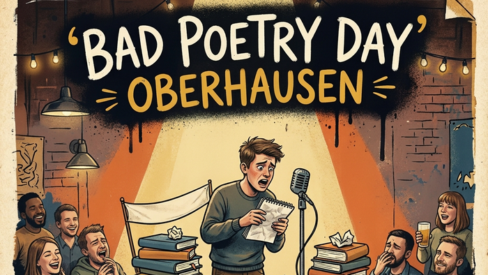 Plakat für den Bad Poetry Day in Oberhausen