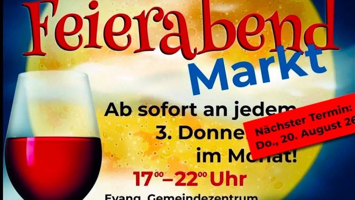 Plakat vom Markt