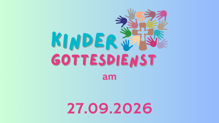 Kinderkirchengottesdienst-Plan mit Terminen, Uhrzeiten und Ortsangaben in Amöneburg.