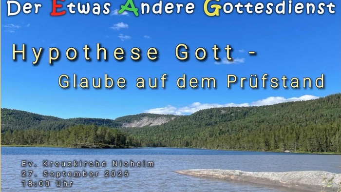 EAG - Hypotese Gott - Glaube auf dem Prüfstand