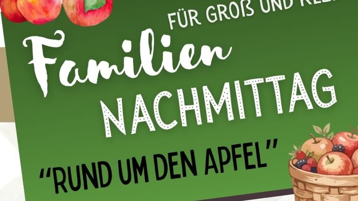 Familien-Apfel-Nachmittag mit Workshops und einem Begegnungsfest im Kirchgarten am 25. September 2026.
