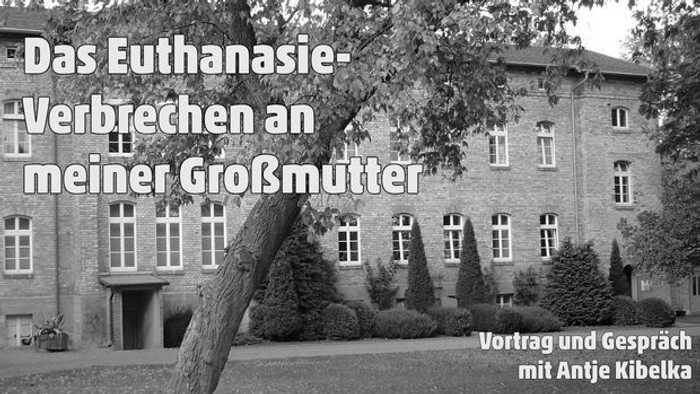 Gebäude auf schwarzweiß bild - Haus, in dem Euthanasieverbrechen in Bernburg begangen wurden