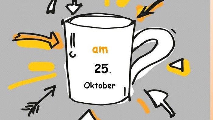 Einladung zum Kaffeetrinken nach der Messe am 25. Oktober zur Feier der Aufnahme Mariens in den Himmel in Melsungen.