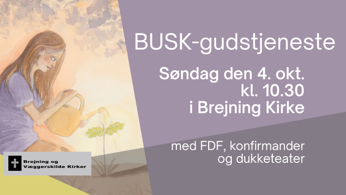 BUSK gudstjeneste med FDF, konfirmander og dukketeater