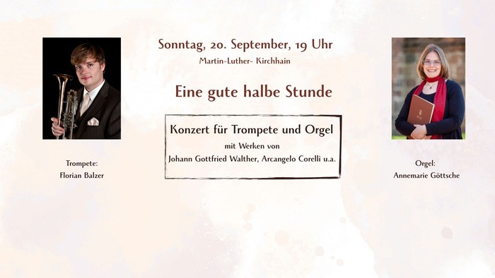 Plakat Orgel und Trompete