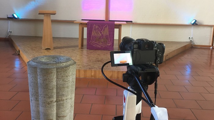 Technik für Live-Stream in der Kirche Pivistheide